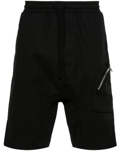 Thom Krom Drawstring Cargo Shorts - Black