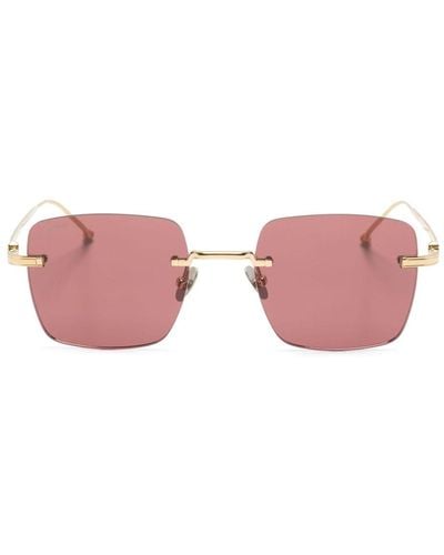 Cartier Signature C de Cartier Precious rectangular sunglasses - Rosa