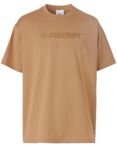 Burberry Camiseta con logo estampado - Neutro