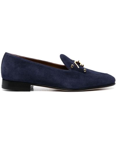 Edhen Milano Comporta Lock Suede Loafers - Blue