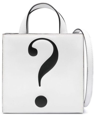 Moschino Logo-embossed Tote Bag - White