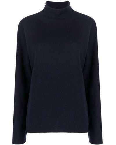 Jil Sander Mock-neck Knitted Sweater - Blue