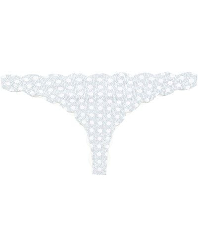 Marysia Swim Bragas de bikini North con estampado geométrico - Blanco