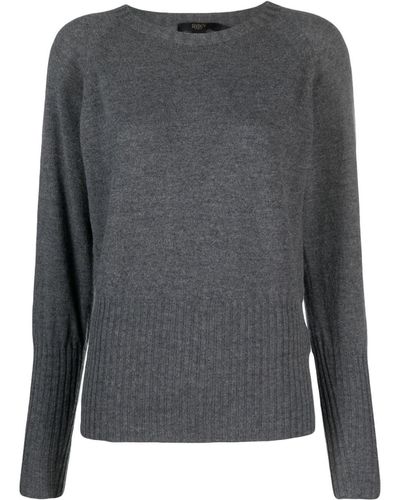 Seventy Ribbed Crew-neck Sweater - Grey