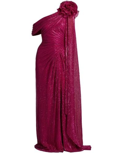 Tadashi Shoji Aveta Sequinned Gown - Purple