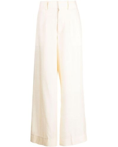Toga Flared Rayon Pants - White
