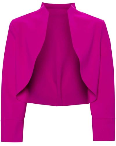 La Petite Robe Di Chiara Boni Mativel Cropped Jacket - Pink