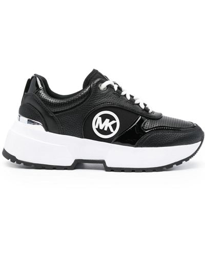 MICHAEL Michael Kors Percy Logo-lettering Sneakers - Black