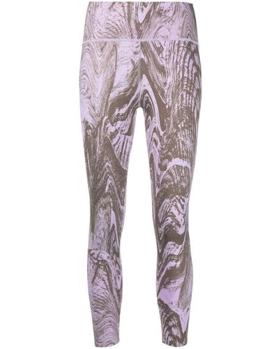 adidas By Stella McCartney Legging Met Abstracte Print - Paars