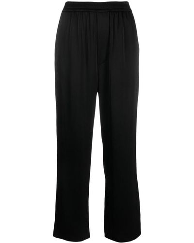 Nanushka Pantalones capri con cinturilla elástica - Negro