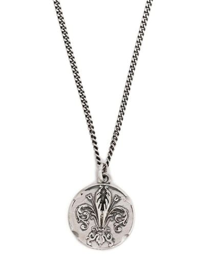 Emanuele Bicocchi Lily Coin Pendant Necklace - Metallic