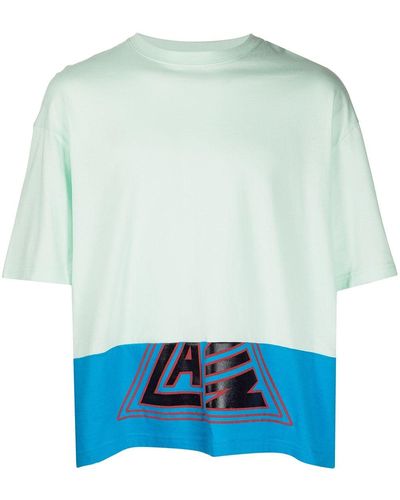 Lanvin カラーブロック Tシャツ - ブルー