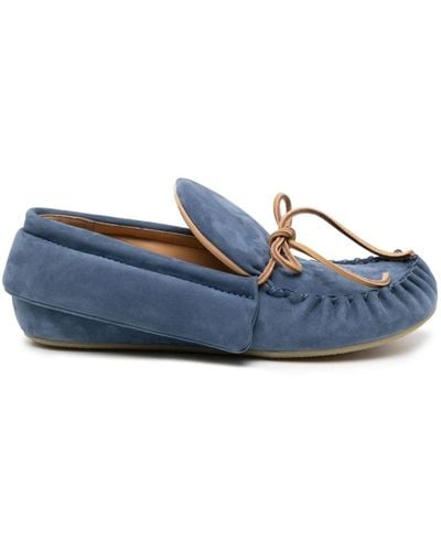 JW Anderson Suede moccasin loafers - Blau