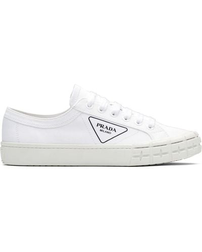 Prada Sneakers aus Gabardine - Weiß