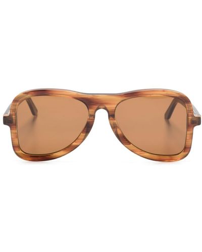 Séfr Aster Pilot-frame Sunglasses - Pink
