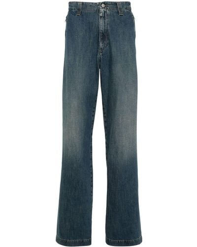MM6 by Maison Martin Margiela Mid-rise Wide-leg Jeans - Blue
