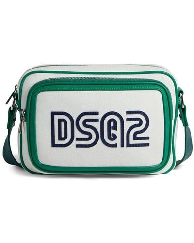 DSquared² Schultertasche mit Logo-Print - Grün