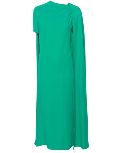 Valentino Garavani Cady Couture Silk Dress - Women's - Silk - Green