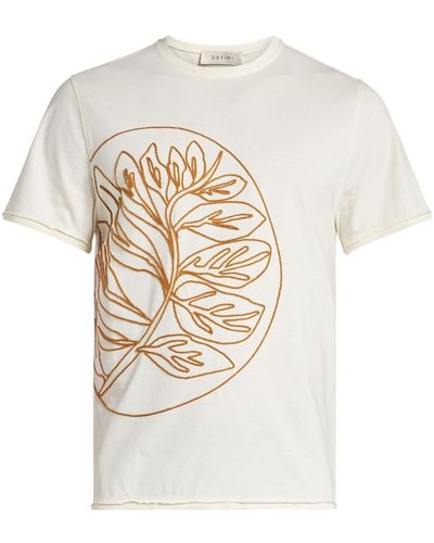 Qasimi Graphic-print Cotton T-shirt - White