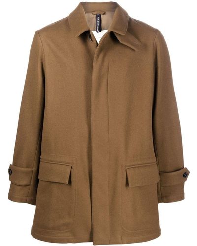Mackintosh Travel Wool Coat - Brown