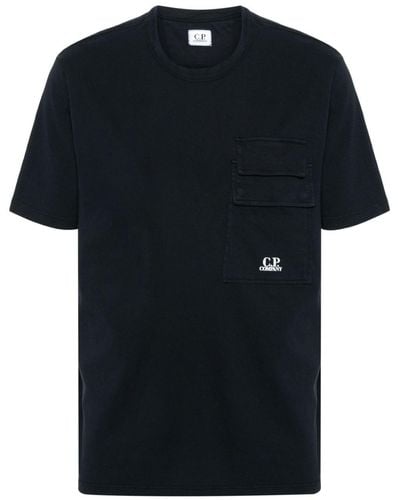 C.P. Company T-Shirt mit Logo-Print - Schwarz