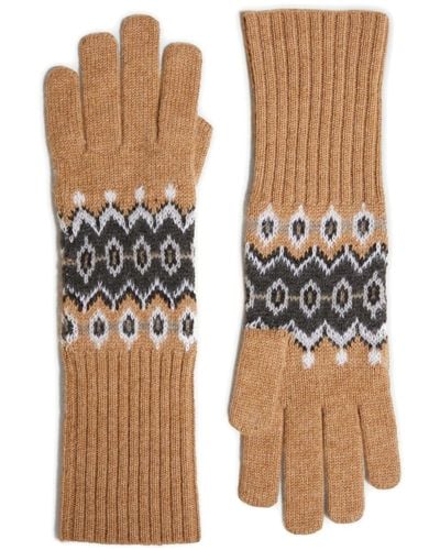 Khaite The Vail Cashmere Gloves - Natural