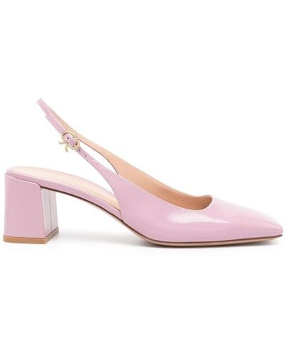 Gianvito Rossi Freeda 55mm Slingback Court Shoes - Pink
