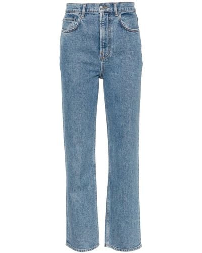 Claudie Pierlot Toto Mid-rise Straight-leg Jeans - Blue