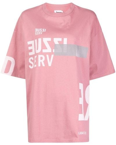 Izzue Logo-print Short-sleeved T-shirt - Pink