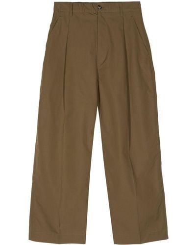 Sofie D'Hoore Pleated Wide-leg Trousers - Natural