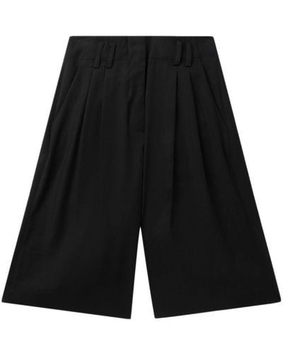 LVIR Wide-leg Tailored Shorts - Black