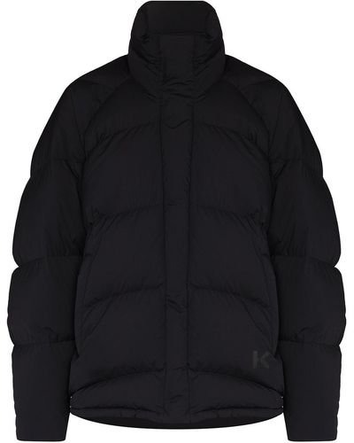 KENZO ロゴ パデッドジャケット - ブラック