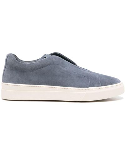SCAROSSO Luca Suede Trainers - Blue