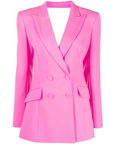 Monot Open-back Blazer Dress - Pink