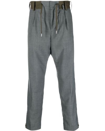 Sacai Drawstring Tailored Pants - Gray