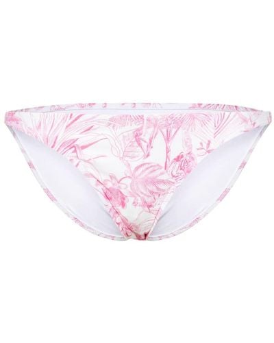 Melissa Odabash Alba Floral-print Bikini Bottoms - Pink