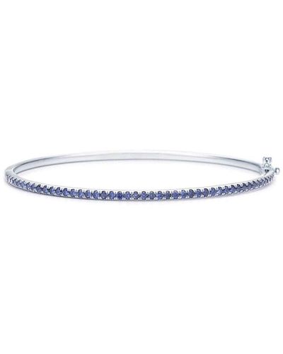 Kwiat 18kt White Gold Stackable Sapphire Bangle
