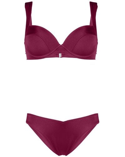 Noire Swimwear Underwired-bra Bikini Set - Purple