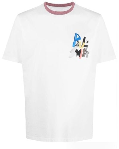 Paul Smith T-shirt Met Logoprint - Wit