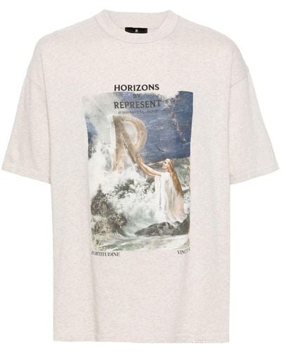 Represent T-shirt Higher Truth en coton - Blanc