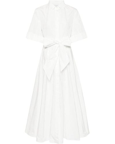 Sara Roka Marysole Belted Maxi Dress - White