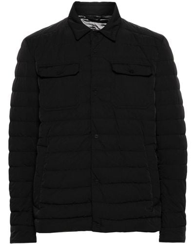 Herno Quilted Padded Shirt Jacket - Black