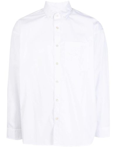Izzue Camisa con aplique del logo - Blanco