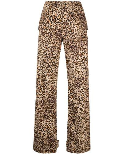 Etro Leopard-print Cargo Pants - Natural