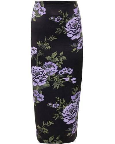 Carolina Herrera Floral-print Pencil Skirt - Black