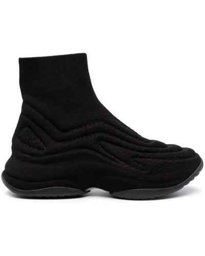 Ash Knitted Sock Trainers - Black