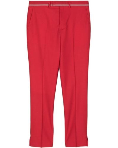 Paul Smith Pantalon de costume en laine - Rouge