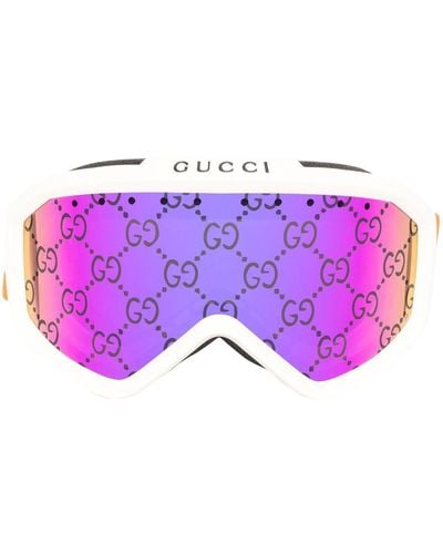 Gucci グッチ・アイウェア モノグラム スキーマスク - パープル