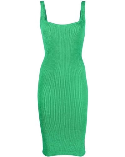 Hunza G Vestido texturizado - Verde