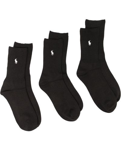 Polo Ralph Lauren Polo Pony Tube Socks - Black